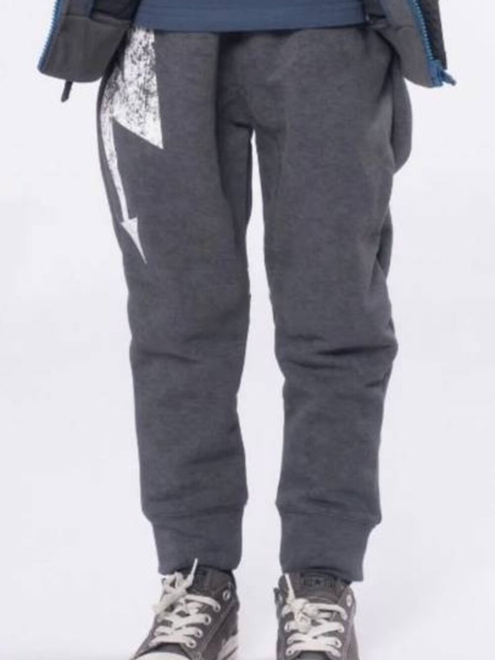 Appaman Sidewalk Lightning Bolt Sweatpants - Washed Grey